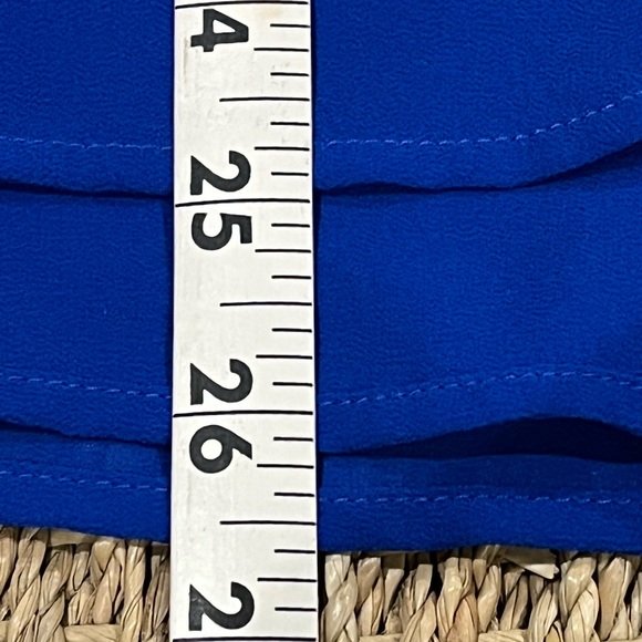 EUC MY MICHELLE Pretty Blue, Zipper Accented High/Low Tunic - Picture 13 of 13